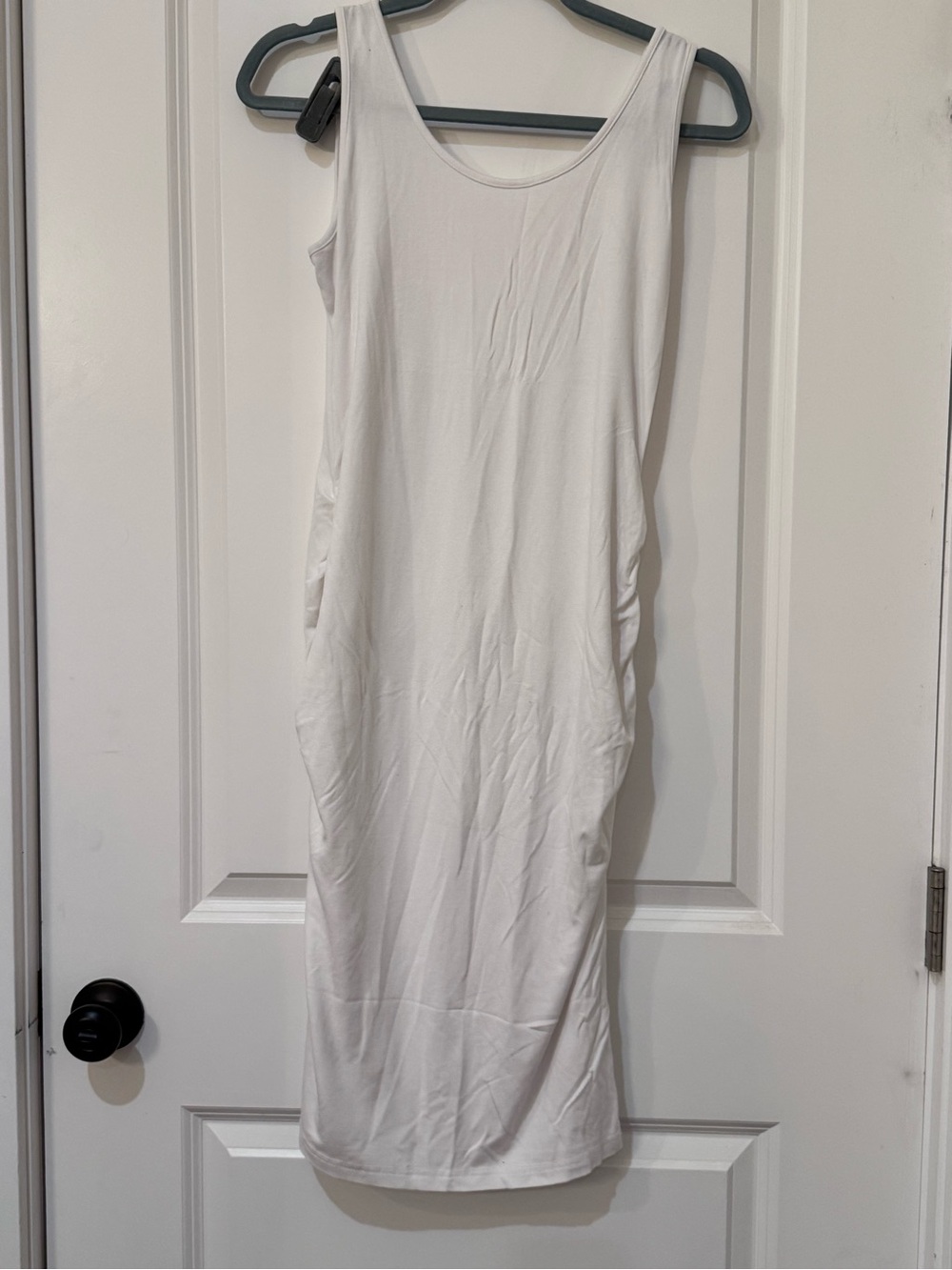 Sleeveless White Maternity dress